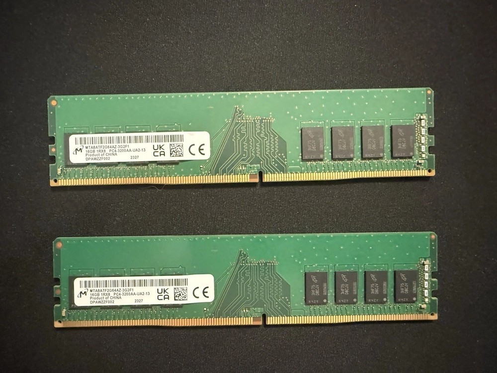 RAM MIcron 32GB (2x16GB) 1RX8 PC4-3200AA-UA2-13