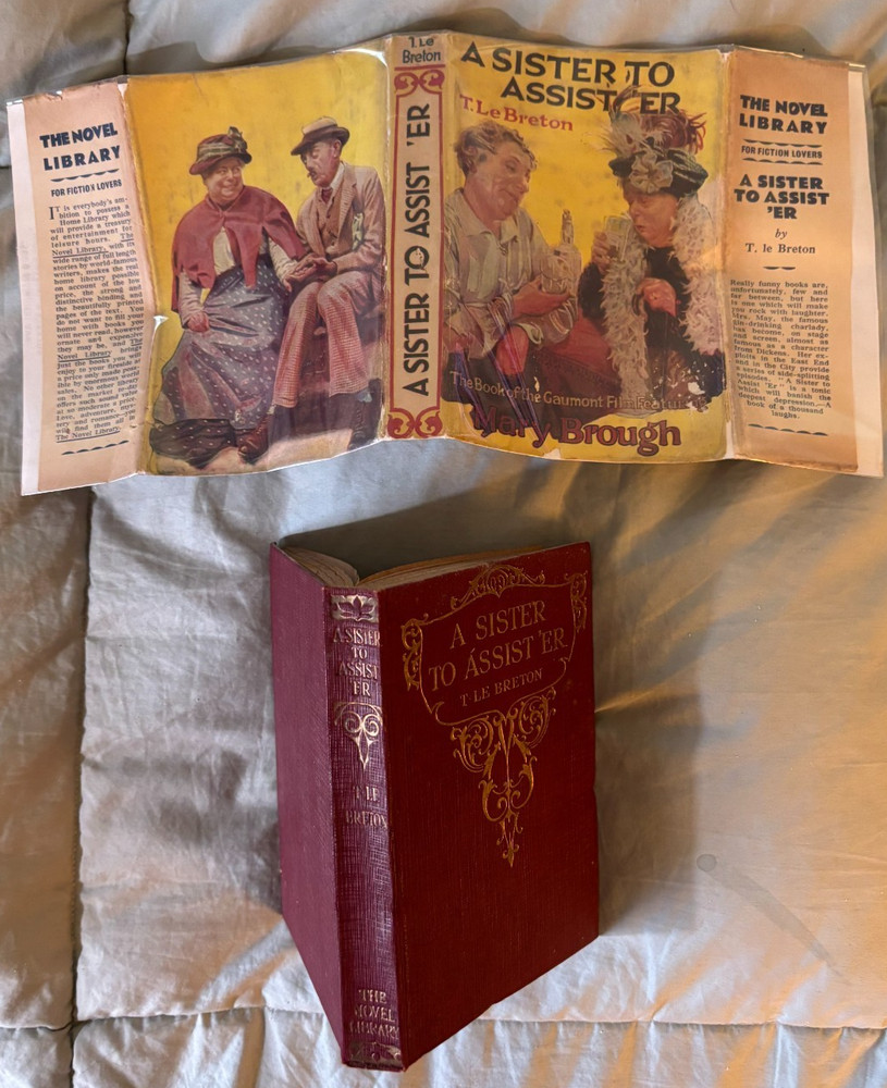 A Sister to Assist'er - UK Novel Library small movie tie-in DJ VG+ c1927