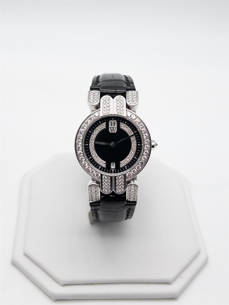 NEW $34,500 Harry Winston 2ct VS D PREMIER Diamond 18k White Gold Ladies Watch