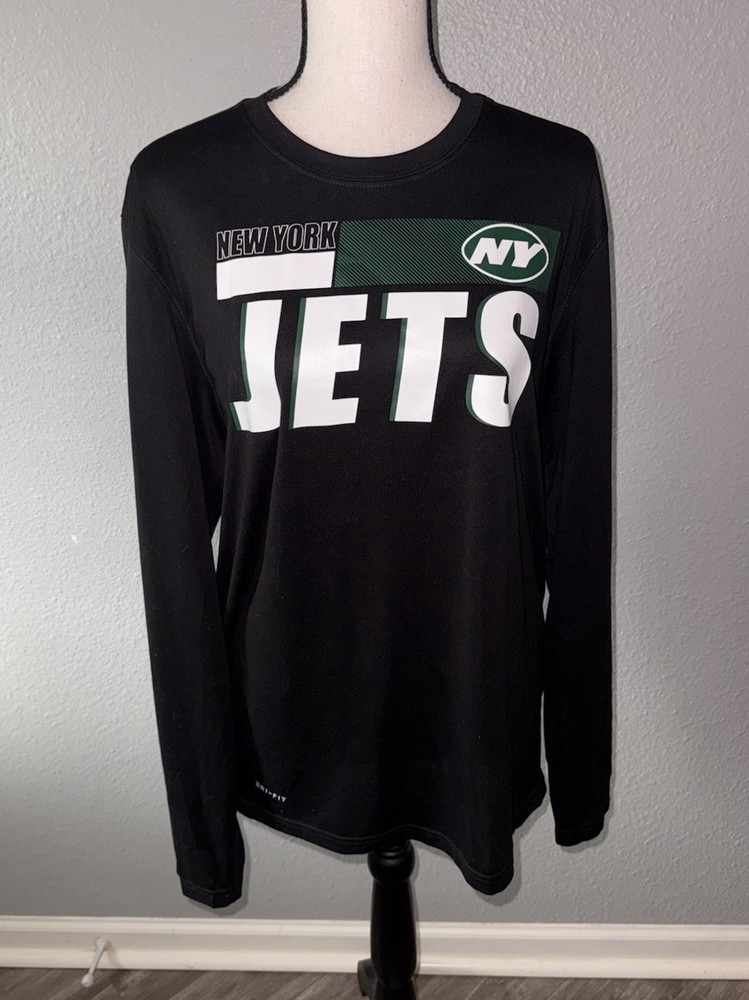 Nike NFL New York Jets Dri-Fit Long Sleeve Tee Size Medium