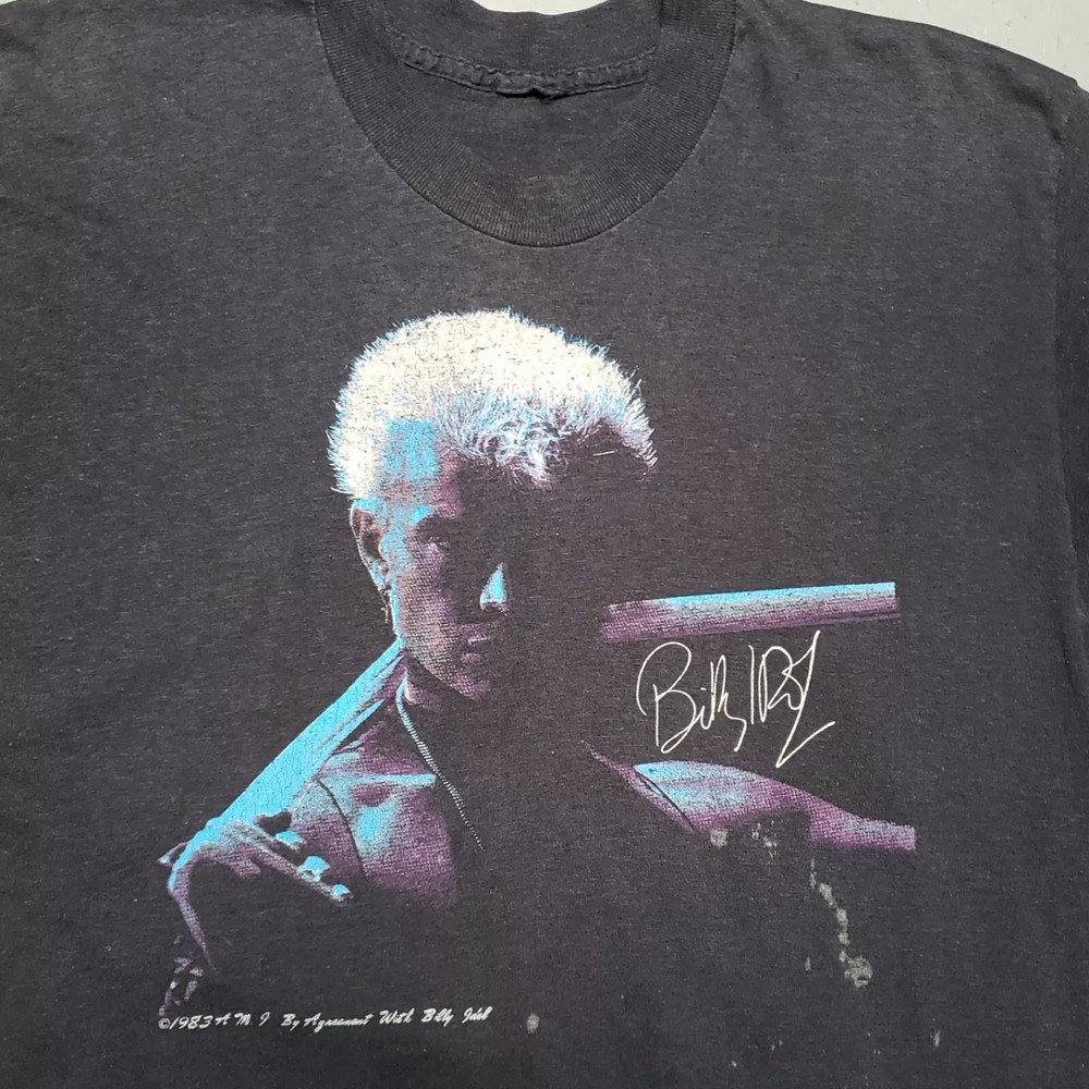 80s BILLY IDOL Tshirt 1983 TOUR Concert Tee Size S-5XL T Shirt cg506