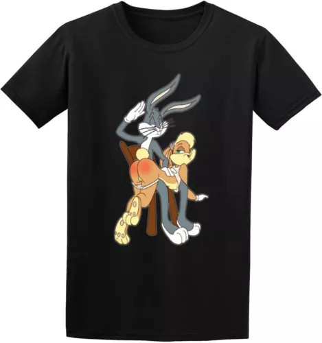 Men's Bugs Bunny Spanking Lola Bunny T Shirt Regular Fit T Shirt, S-5XL.webp