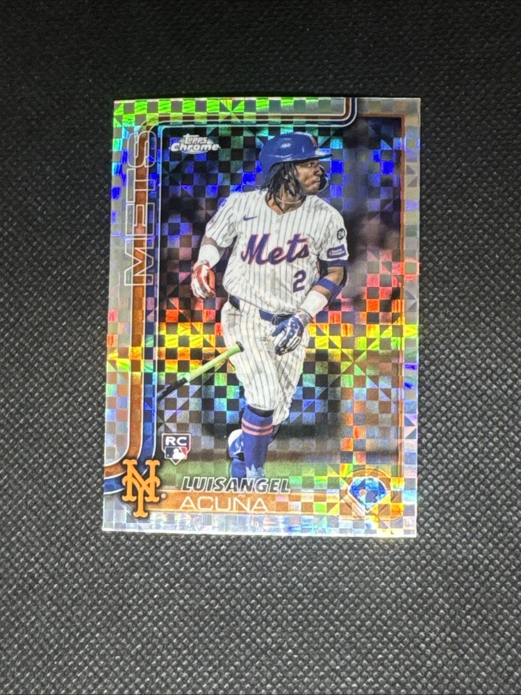 2025 Topps Chrome - Luisangel Acuna #56 X-Fractor (RC)