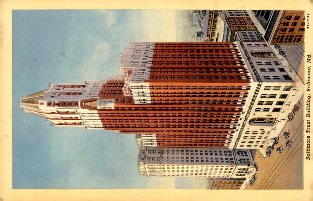 Baltimore Trust Building, Baltimore, Md. - Sept 16, 3A-H197 Postcard