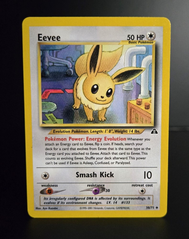 Pokémon TCG - EEVEE - 38/75 - WOTC - NEO DISCOVERY (2001) - LP/NM