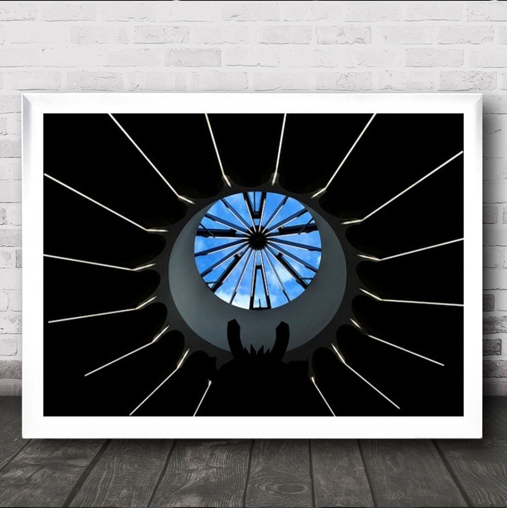The Horns And Sun Of Perdition Abstract Ceiling Vienna Wall Art Print