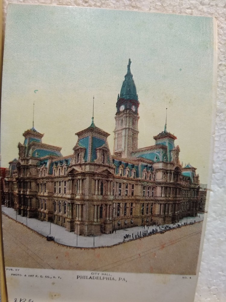 Postcard City Hall Philadelphia Pennsylvania USA