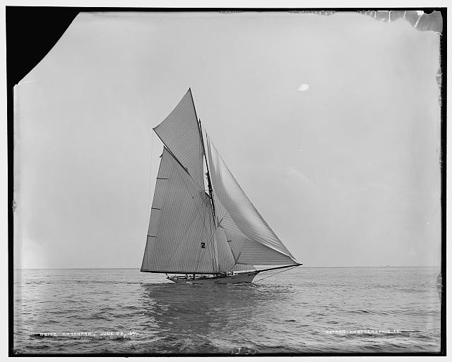Sayonara,yachts,boats,ship,water vessels,sailing,Detroit Publishing Co.,1891 2
