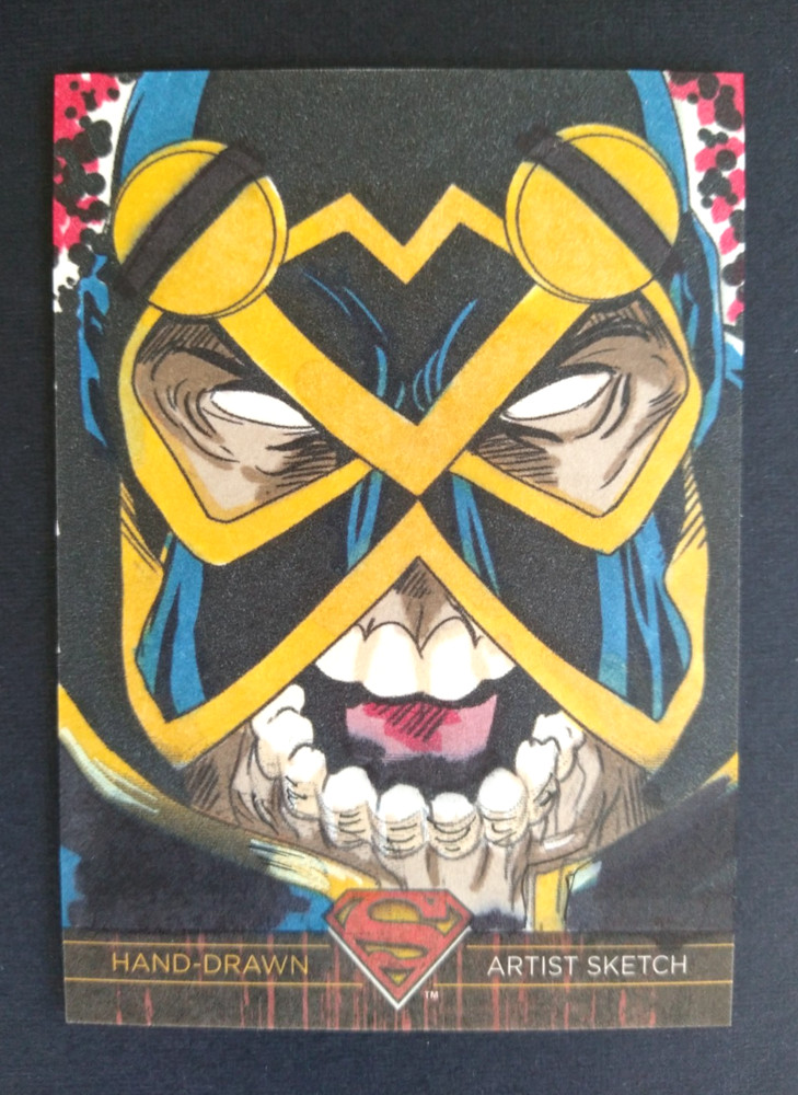 Superman The Legend 2012 Cryptozoic DC 1/1 Imperiex Sketch Card by Jon Hughes