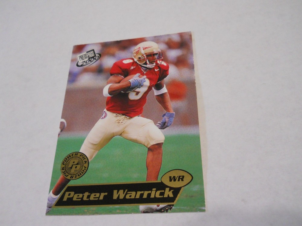PETER WARRICK POWER PICKS INSERT CINCINNATI BENGALS 2000 PRESS PASS