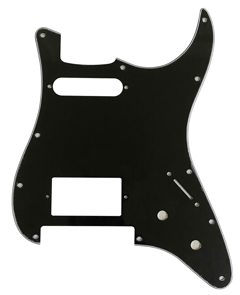 New For Fender Strat Floyd Rose Tremolo HS Guitar Pickguard 3 Ply Black
