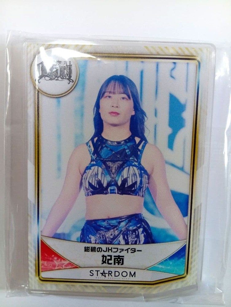 STARDOM Kinan Acrylic Card Stand Player Collectible Used Japan