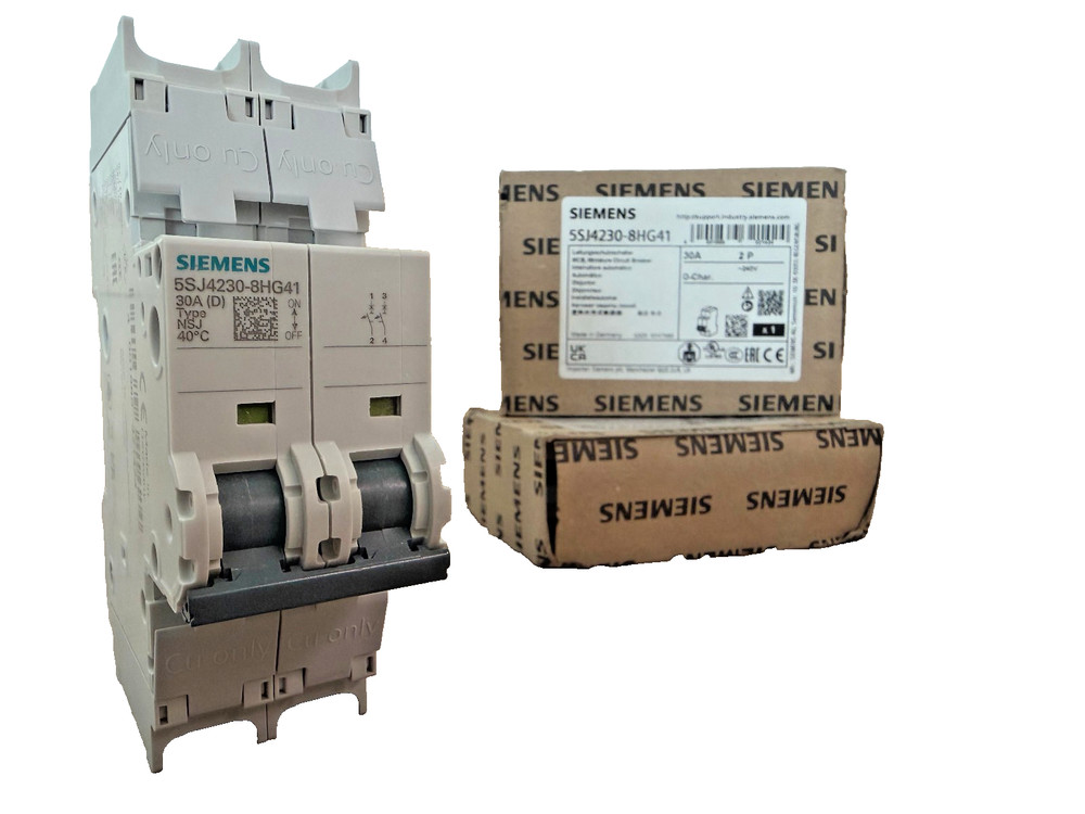 Siemens SENTRON 5SJ4230-8HG41 Miniature Circuit Breaker | 30A, 2-Pole