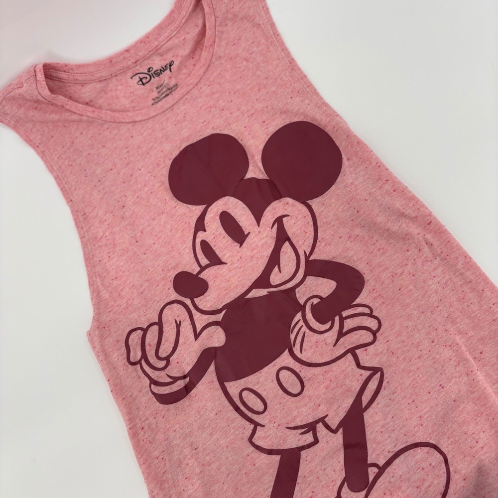 Disney Women's Pink Mickey Mouse and Friends Muscle Tank Top XS