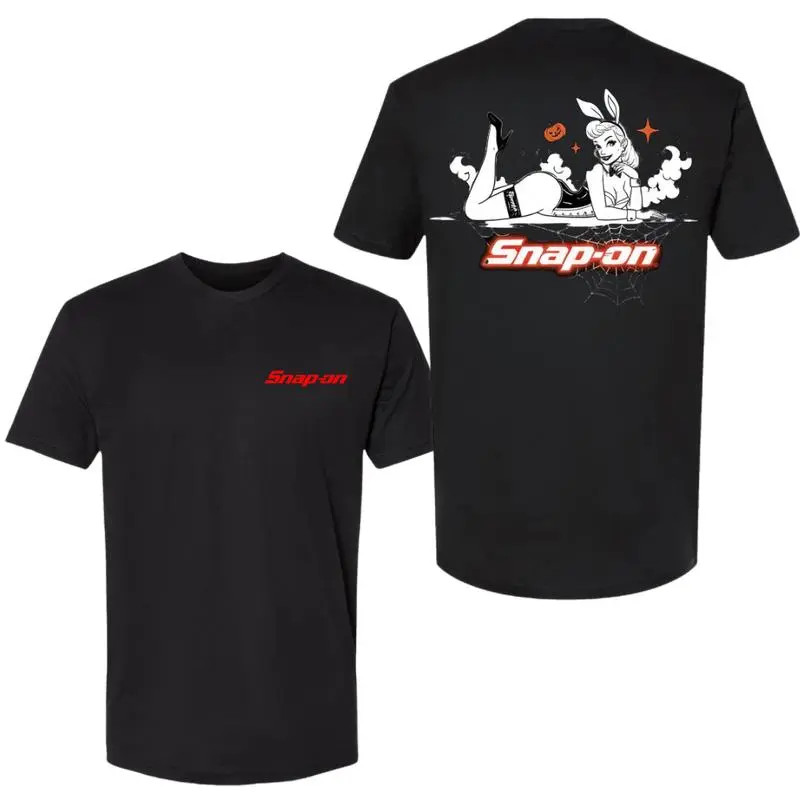 Bold Red Logo Tee, Unisex Fit for Mechanics, Spooky Cool Gift Snap-on T-Shirt, S