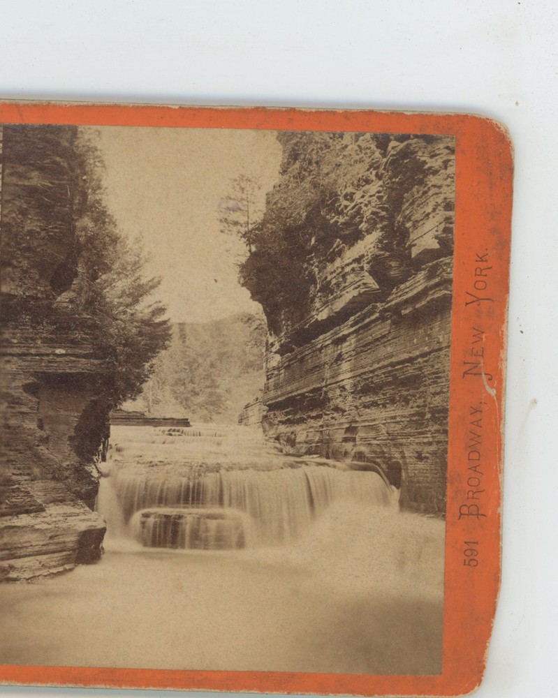 Entrance to Enfield Ravine New York NY E&HT Anthony Stereoview