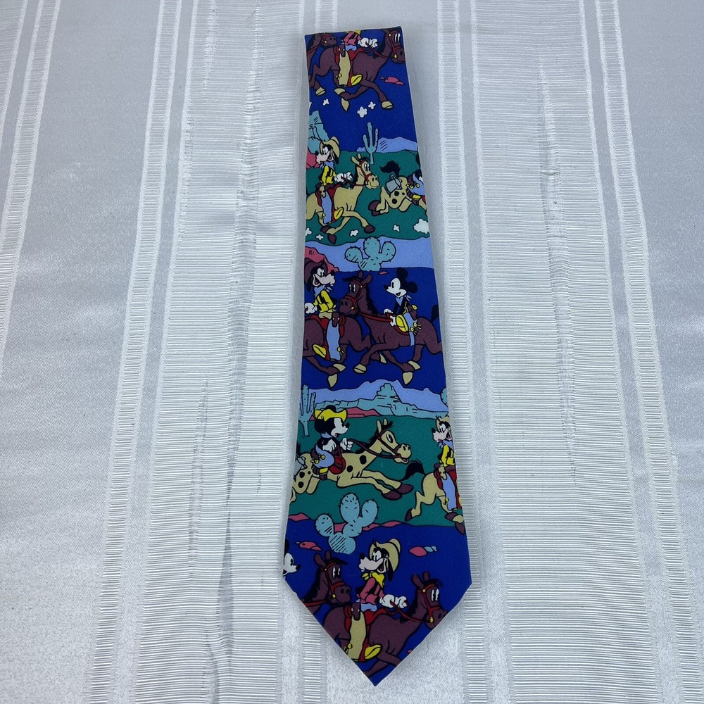 Disney Mickey Minnie Mouse And Pluto Neck Tie By Balancine The Tie Works