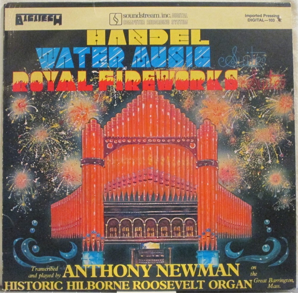 HANDEL Water Music Suite, Royal Fireworks Ste LP Anthony Newman organ—Audiophile