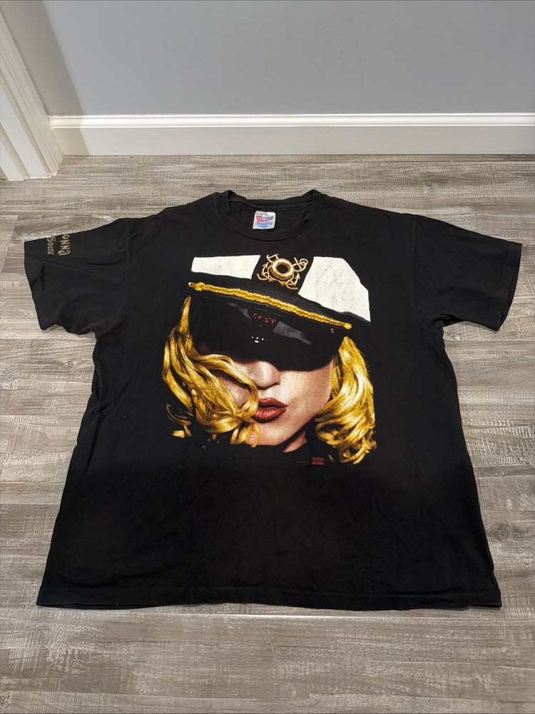Vtg 90s Madonna The Girlie Show T Shirt Sz XL SS Made in USA Rare Winterland