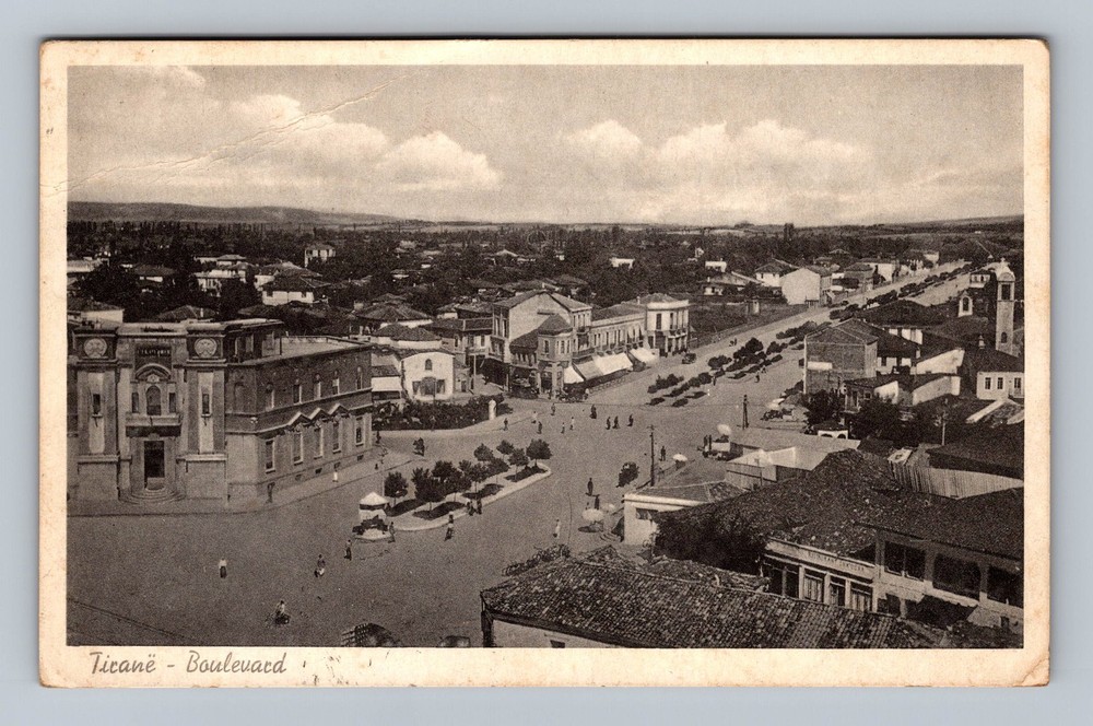Italy- Ticane Aerial Boulevard View Souvenir Postal Old Card Vintage Postcard