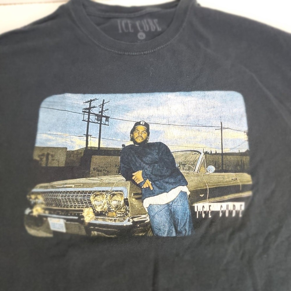 Ice Cube Boyz in the Hood Scene Black Short Sleeve Tee Shirt Men's Size XL