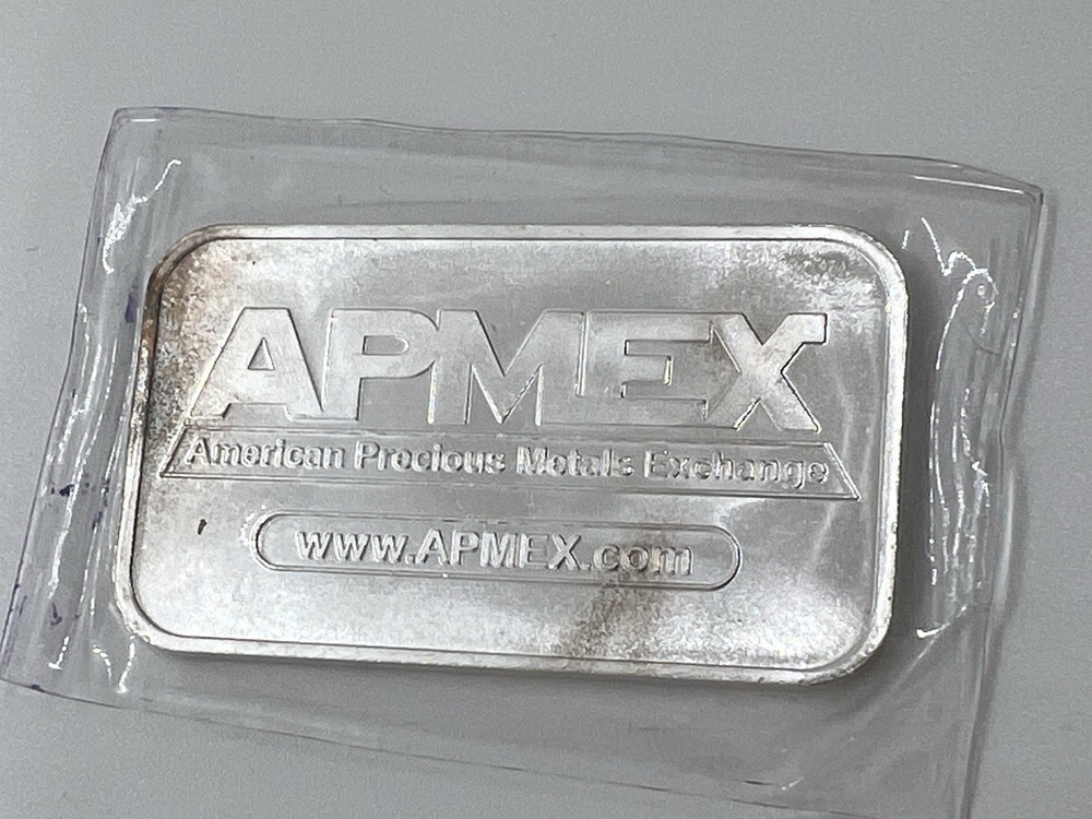 1oz APMEX Silver Bar .999 Fine Silver