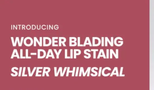 Wonderskin Wonder Blading Lip Stain *LIMITED EDITION* SILVER WHIMSICAL!