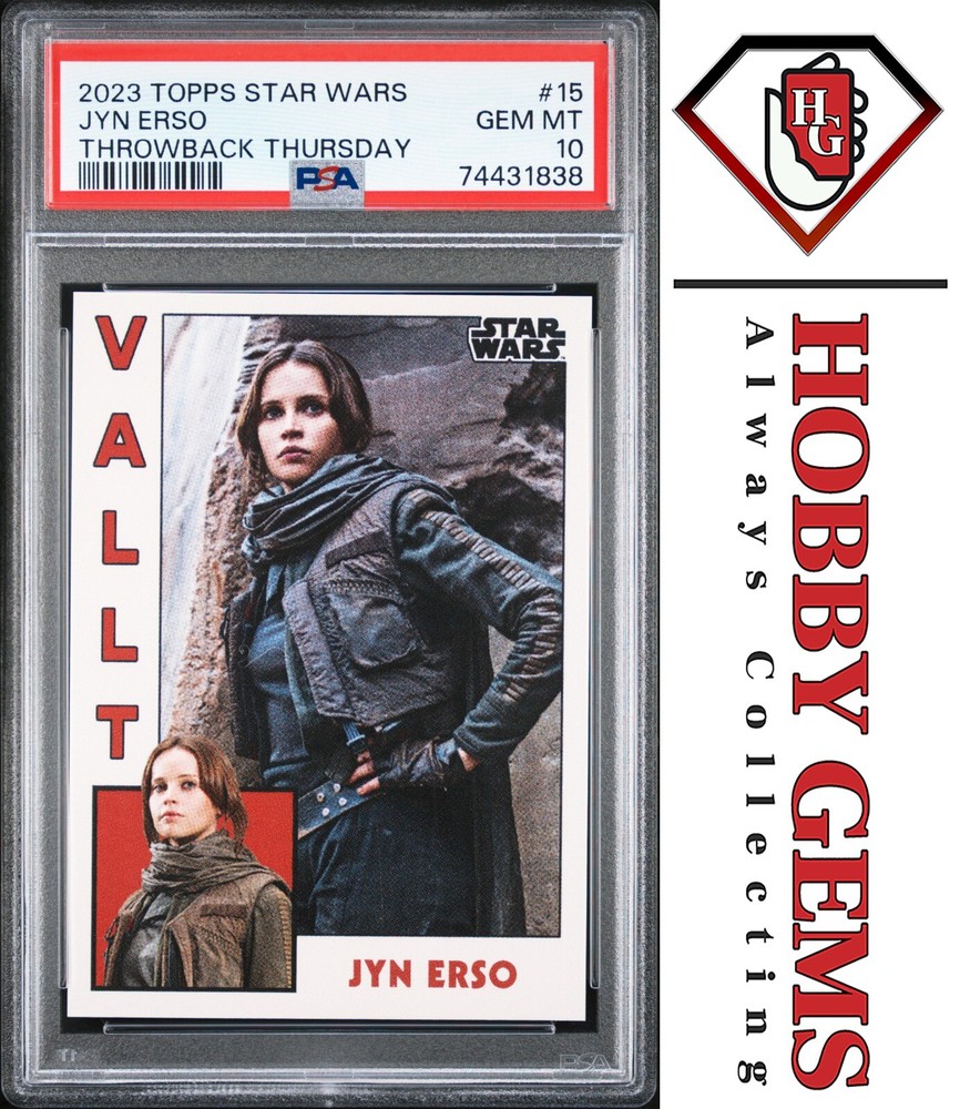 JYN ERSO PSA 10 2023 Topps Star Wars Throwback Thursday 15 TBT #15 C2