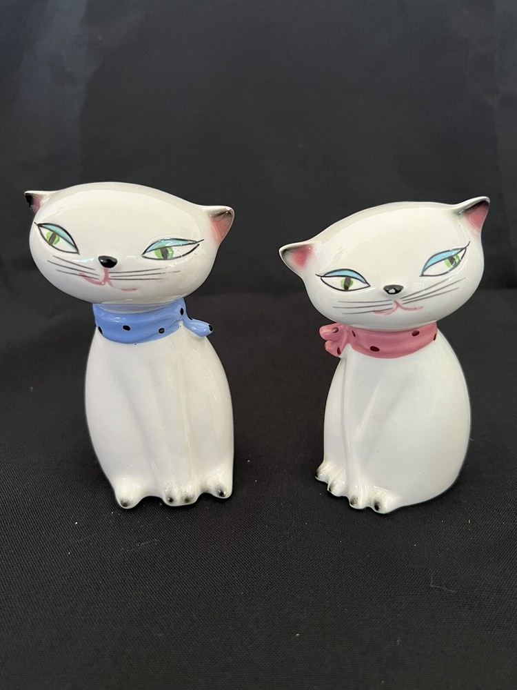 Vintage MCM Holt Howard Cozy Kitten Siamese Salt & Pepper Shakers 1958 Japan