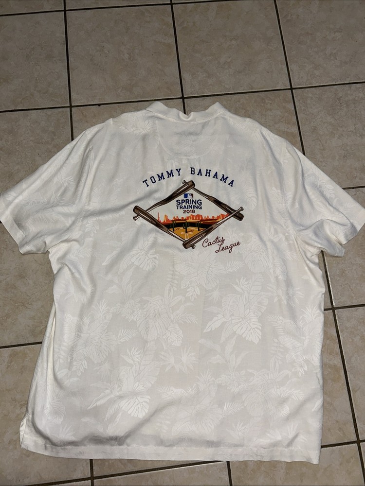 Tommy Bahama 2018 Spring Training Cactus League Shirt Mens XXL Vintage