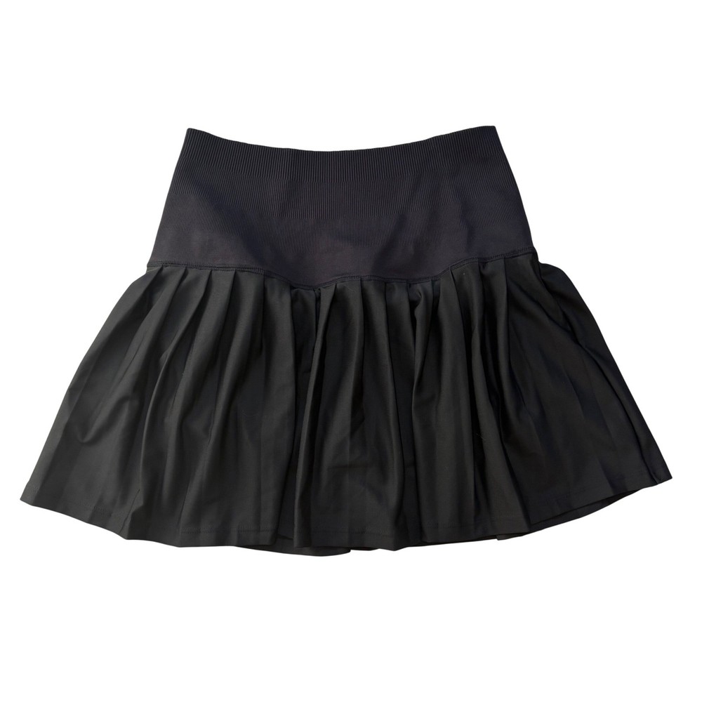 Attarco Black Pleated Tennis Skort High Waisted Athletic Mini Skirt Size M