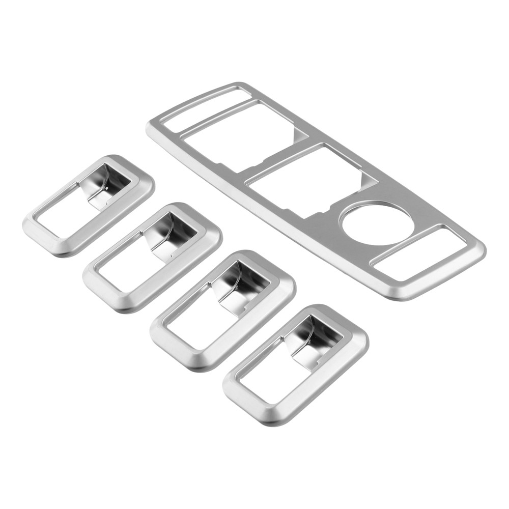 Matt Chrome Door Window Switch Panel Cover Car Stylings Trim For  C5108