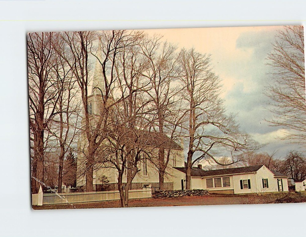 Postcard Tashua Christ Episcopal Church Trumbull Connecticut USA