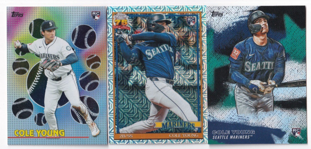 Cole Young 2026 TOPPS SERIES 2 MOJO REFRACTOR TITANS OF GAME + STARS MLB RC LOT