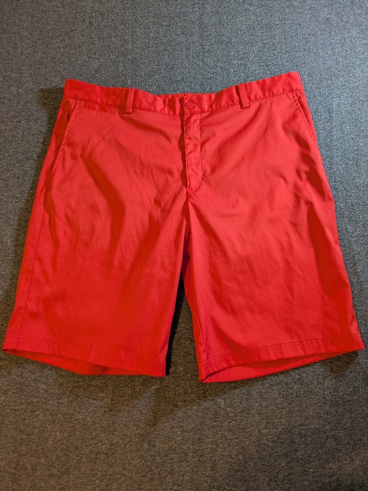 Nike Shorts Mens Golf Tour Performance Dri Fit  Orange Golf Size 38 10.5