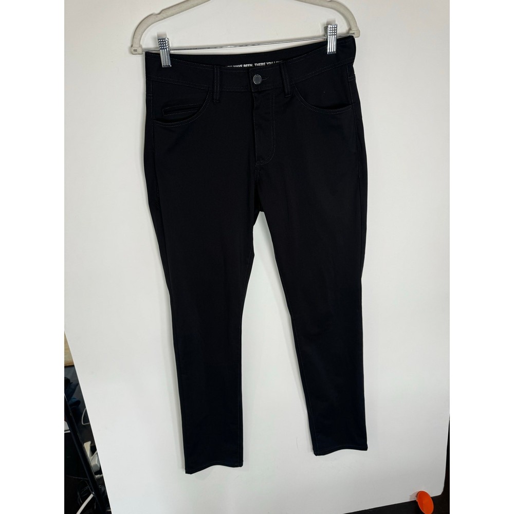Rhone commuter 5 pocket black 30x30 chino performance stretch golf pockets