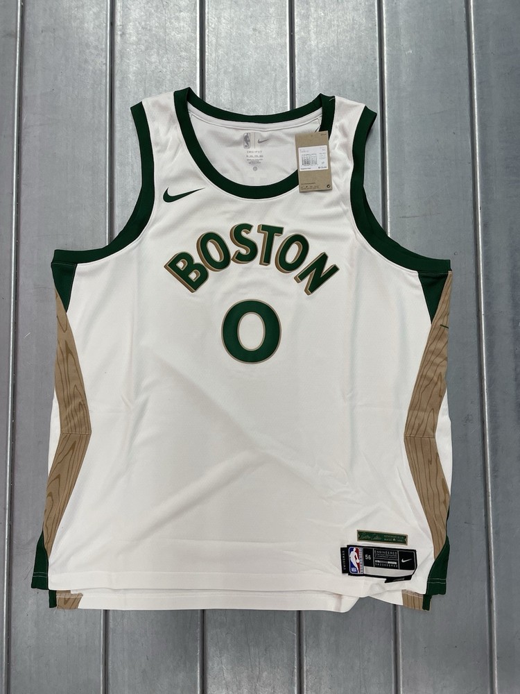 Jayson Tatum Boston Celtics Nike Jersey Mens XXL White 23/24 City Swingman NWT