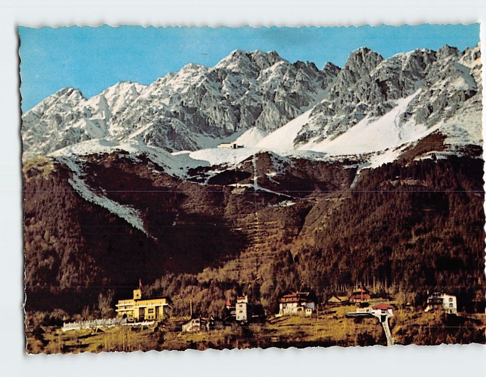 Postcard Panoramic View Innsbruck Austria