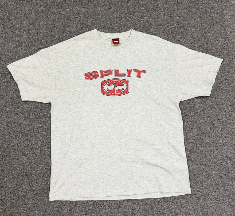 Vintage Y2K Action Sports Grey Graphic Tee Size XL.