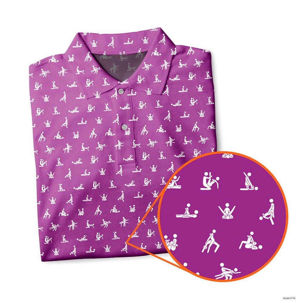Stick Figure Ed - Funny Golf Polo Shirt Quick Dry Short Sleeve Shirts  For Men's