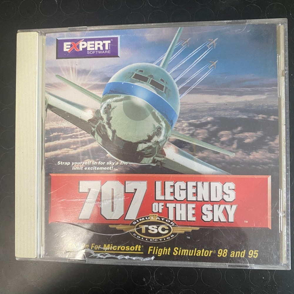 707 Legends of the Sky CD-ROM PC Game Expert Software Flight Simulator 98 95
