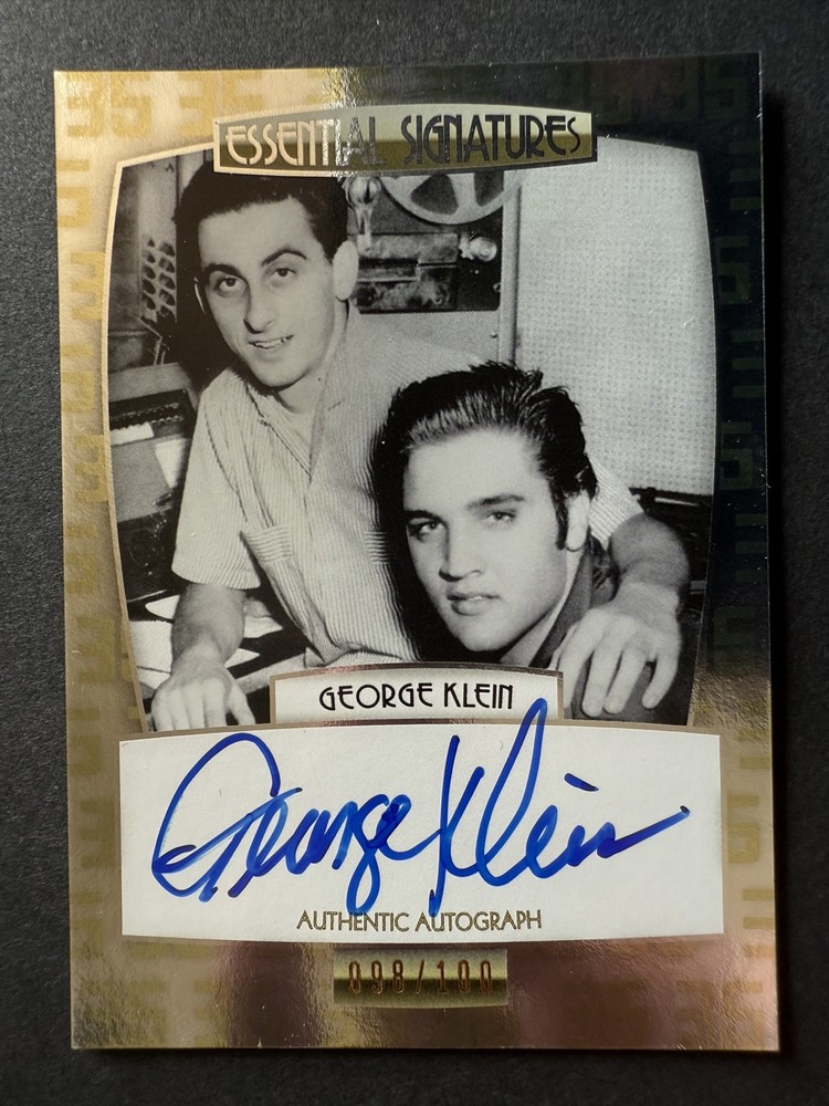 2012 Press Pass Essential Elvis George Klein Auto Authentic Autograph 098/100