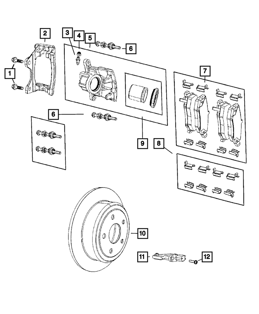 Genuine Mopar Disc Brake Caliper Assembly Remanufactured Right R8003778AB