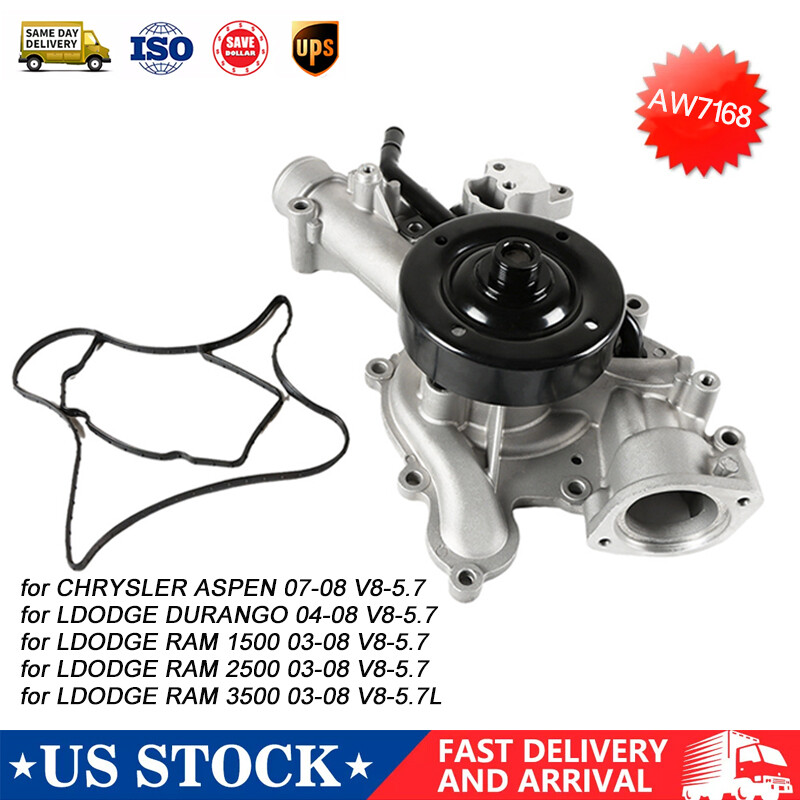 CR4370 Engine Water Pump for 03-08 Dodge RAM 1500 2500 3500 Durango 5.7L AW7168