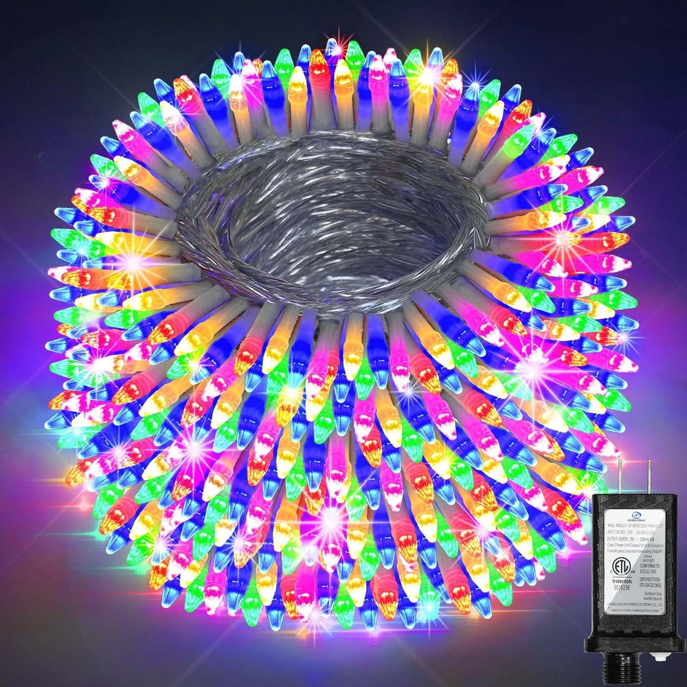 750 LED 256FT Christmas String Lights Outdoor, Christmas Light with 8 Lightin...
