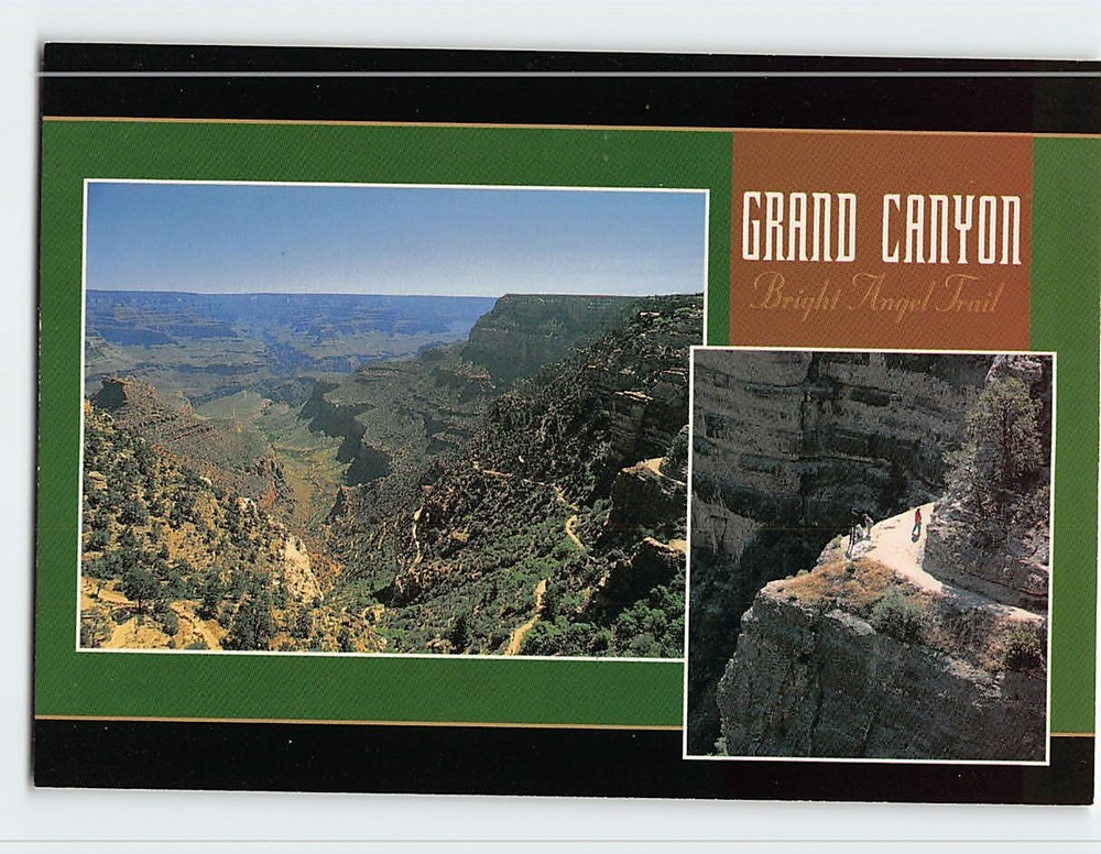 Postcard Bright Angel Trail Grand Canyon National Park Arizona USA