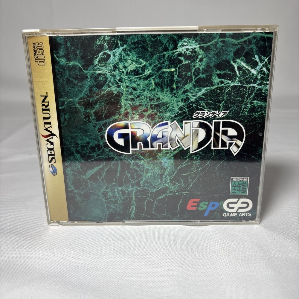 🔥 Grandia Sega Saturn NTSC-J Japan CIB Complete 2Disc JRPG Game Arts