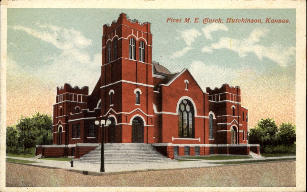 First M.E. Methodist Episcopal Church ~ Hutchinson Kansas ~ 1920s