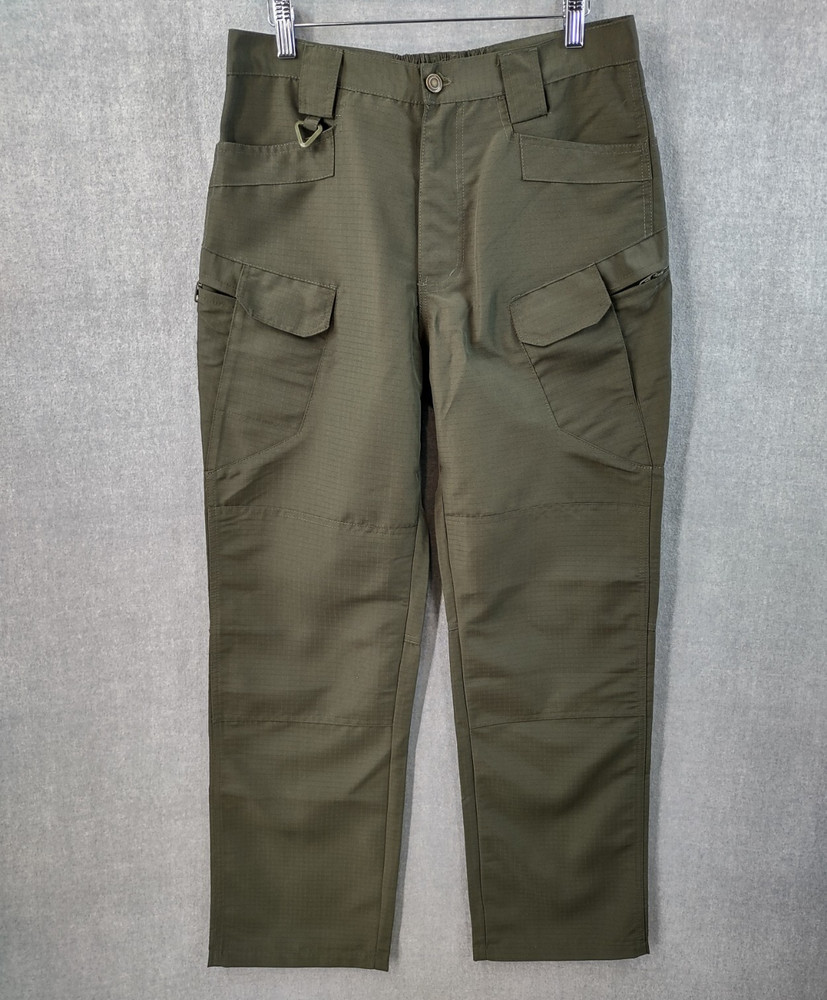 Tactical Pants Mens 32x29 Green Ripstop Cargo Urban Military Outdoor Trekking