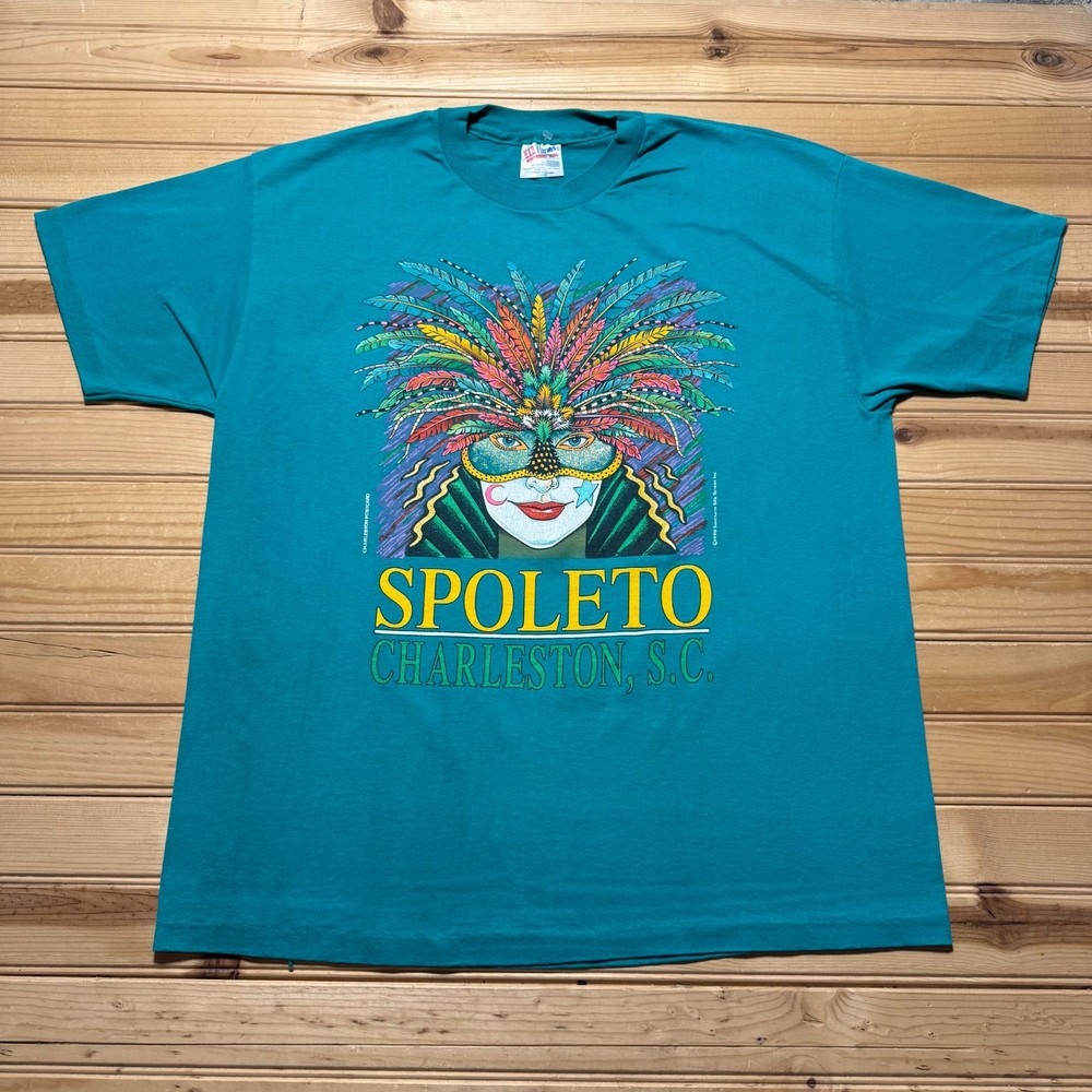 Vintage 1990  Spoleto Festival Charleston South Carolina Souvenir T-Shirt USA XL